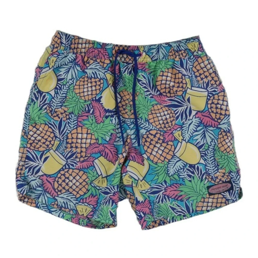 Vineyard Vines Swim Trunks Men's Size XS Multicolor Pineapple Tropical